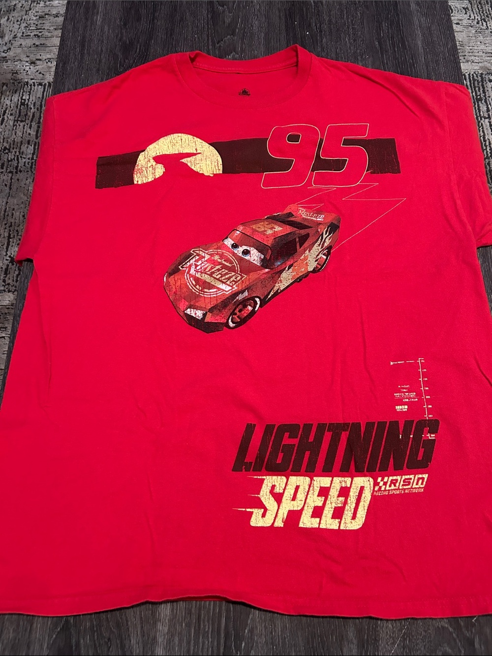 Disney Red Lightning McQueen 'Lightning Speed' Short Sleeve Tee